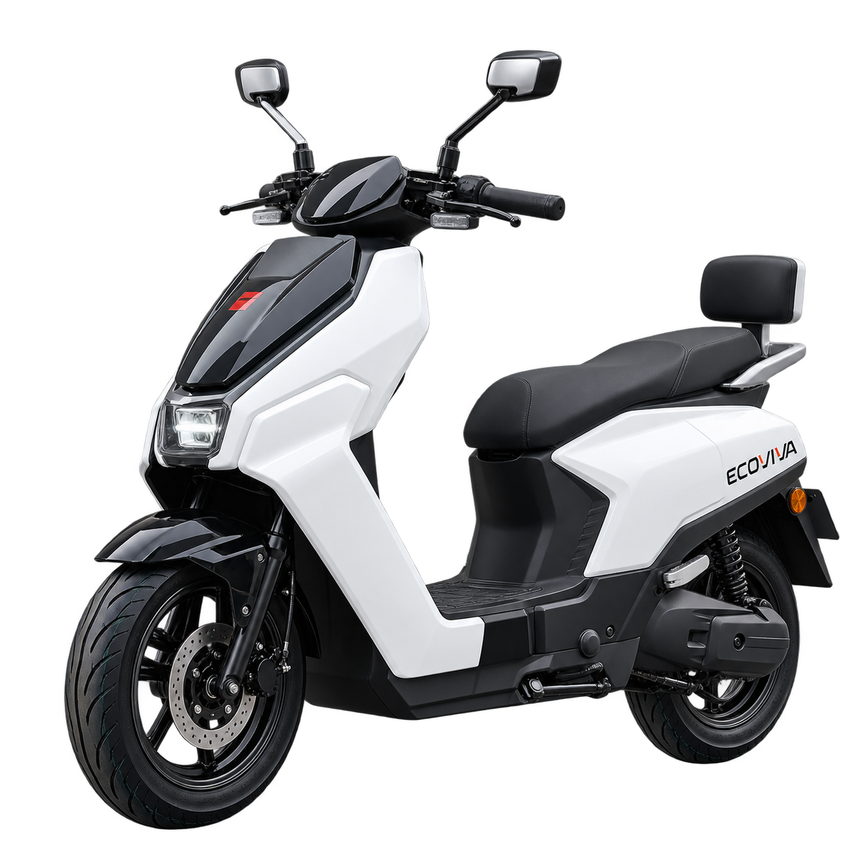 Ecoviva BE-300 branca com carenagem e banco preto