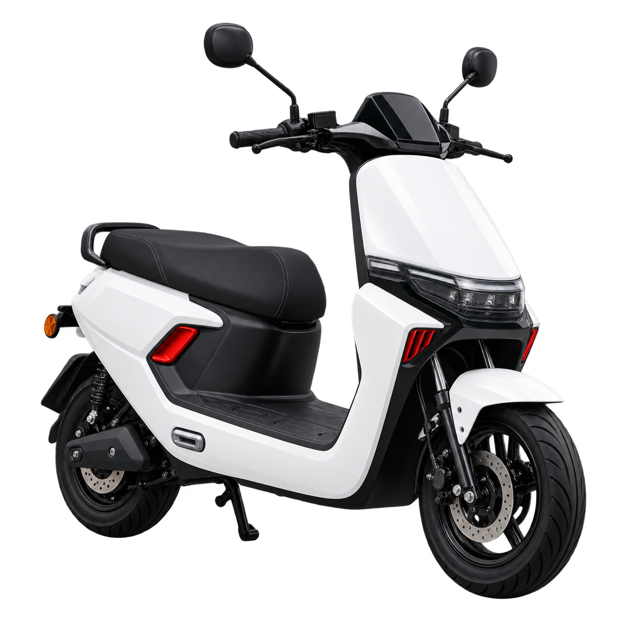 Ecoviva BE-200 branca com carenagem e banco preto